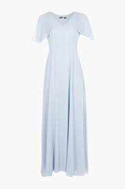 Chiffon Cape Sleeve Maxi Bridesmaid Dress Boohoo Trong 2020