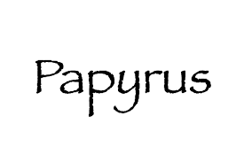 So i made this suite of two fonts mimicking the font used. Why Papyrus Is One Of The World S Most Hated Fonts Hipfonts
