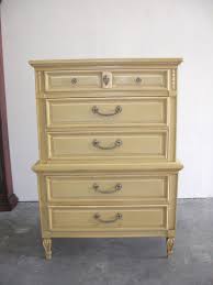 Vintage Dixie Furniture Co French Provincial Chest On Chest Of Drawers Dresser Dixie Furniture Dresser Drawers Furniture