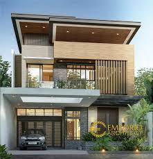 Mr Prasetyo Modern House 2 Floors Design Jakarta Selatan Modern Exterior House Designs Modern Minimalist House Home Building Design