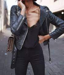 32 Fashionable Edgy Outfit For Going Out Seasonoutfit Leather Jackets Women Black Leather Jacket Outfit Leather Jacket Black