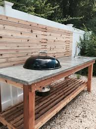 concrete outdoor kitchen