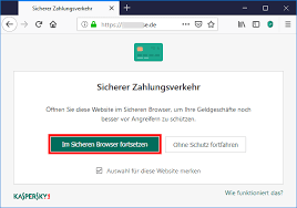 Schutzen Von Finanziellen Transaktionen Und Bestellungen Im Internet Mithilfe Von Kaspersky Total Security 19