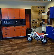 Vinyl plank flooring under kitchen cabinets. Take Your Garage Or Shop From Blah To Banging With Luxury Vinyl Tile