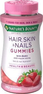 Biotin Pills For Hair Growth Walmart Nature S Bounty Optimal Solutions Hair Skin Nails 140 Gummies Walmart Com Vitamins For Hair Growth Best Hair Growth Vitamins Hair Vitamins