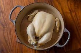 Hard boiled eggs with their shell still on, will last one week in the fridge. Boil Your Chicken Instead Of Roasting It Momofuku Peachy Keen