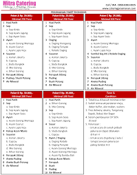 Daftar menu catering karyawan pabrik. Catering Cisauk Prasmanan Paket Pernikahan Murah 2021