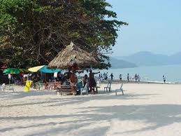 This is where you find a big concentration of beach resorts. Batu Ferringhi Beach Penang Malaysia