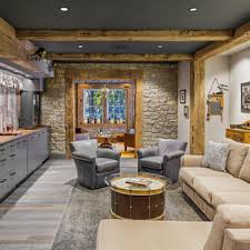 Instead of using your basement for storage, laundry or keeping it barren, cold and, let's face it, a bit let's have a peek at some basement designs and decor that pop and make it a more friendly. 75 Beautiful Rustic Basement Pictures Ideas February 2021 Houzz