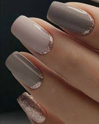 In the modern era every girls and young ladies want to wear the something different styles that's why everyday we share. Simple But Elegant Mix And Match Nail Polish Ideas Nails Nailart Gelnaildesigns Nailpolishideas Gold Gel Nails Gold Nail Designs Gel Nail Art Designs
