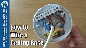 A good plug in ceiling light should match the décor or a home and be simple to install. How To Wire A Ceiling Rose Lighting Circuits Explained Ceiling Rose Pendant Install Youtube