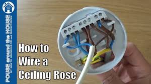 Occasionally, the cables will cross. How To Wire A Ceiling Rose Lighting Circuits Explained Ceiling Rose Pendant Install Youtube
