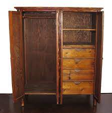 Shop old hickory furniture co. Rare Rustic Hickory Armoire Cherry Gallery