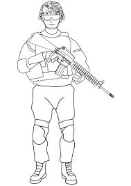 British revolutionary war soldier coloring page free. Soldier Holding A Gun Coloring Page Free Printable Coloring Pages For Kids
