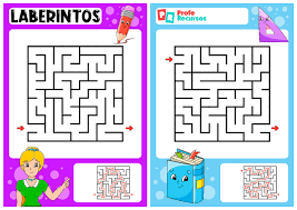 Para niños de 4, 5 y 6 años. Laberintos Para Imprimir