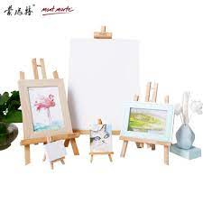 蒙玛特桌面小画架数字榉木油画架三脚木制迷你相框架广告展示架 tmall com天猫 treasures items