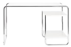 The german furniture manufacturer thonet has been known since the 19th century for its revolutionary approach to production methods and materials; Schreibtisch S 285 2
