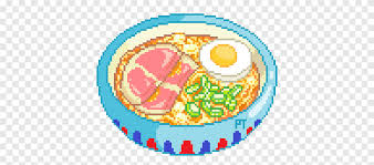Japanese Food Pixel Bowl Of Noodles Graphic Png Pngegg