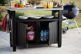 10 Genius Outdoor Solutions To Keep Your Backyard Parties Going Bbq Table Patio Storage Outdoor Serving Cart