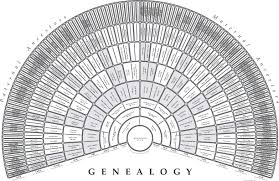 Tree Seek Print 9 Generation Fan Chart Genealogy Chart