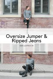 Oversize Jumper And Ripped Jeans Just Fleur Kleidungsstuck Outfit Kleidung