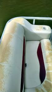 These covers come in a variety of materials including poly/cotton, terry cloth, heavy duty white vinyl, and the new 600 denier rip/stop polyester with polyurethane coating. Sticky Vinyl Seat Problem Help The Hull Truth Boating And Fishing Forum