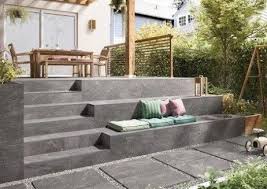 Fliesen In Natursteinoptik Sind Ideal F R Die Gestaltung Der Terrasse Mit Einladenden Sitzgelegenheiten Wird Der G In 2020 Terrace Tiles Terrace Design Indoor Design