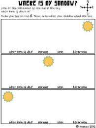 Shadows Based On Sun Placement Earth Science Activities 4th Grade Science Shadow Lessons
