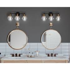 Finishing touches art deco lighting big dig reno. Mata 3 Light Dimmable Vanity Light Reviews Allmodern Vanity Lighting Progress Lighting Round Mirror Bathroom