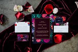 Moody Jewel Toned Inspiration With Gold Painted Flowers Nouba Com Au Jewel Tone Wedding Flowers Jewel Tone Wedding Beautiful Wedding Invitations