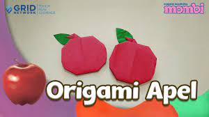 Origami paper for beginners to experts. Membuat Kreasi Origami Apel Youtube