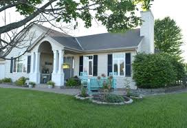 Front door turquoise with black shutters : Adding Curb Appeal How To Paint Shutters And Front Door Our House Now A Home