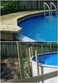 Pooldeck on intex above ground swimming pool 24 x12 x52 best. 38 Genius Pool Hacks To Transform Your Backyard Into Your Own Private Paradise Diy Crafts