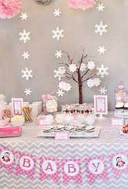 Cozy Pink Penguin Winter Wonderland Baby Shower Hostess With The Mostess