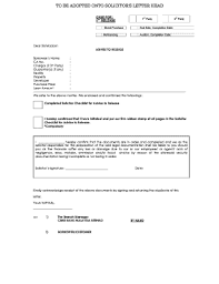 Documents and any of the followings: Fillable Online To Be Adopted Onto Solicitors Letter Head Fax Email Print Pdffiller