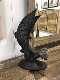 Hand made custom angler fish lamp art lamp. Crestview Angler Fish Sculpture Big Bear Furniture