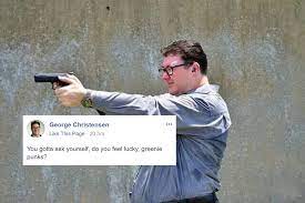 The facebook post, which shows mr christensen pointing a gun with the comment. Nationals Mp George Christensen Jokes About Shooting Political Rivals