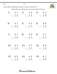 Pin By Fatima On Grade 1 Subtraction Worksheets Printable Multiplication Worksheets First Grade Math Worksheets