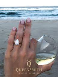 Find The Perfect Engagement Ring With Queensmith Master Jewellers Based In Hat Engagement Ring Shapes Pear Shaped Engagement Rings Pear Engagement Ring Halo
