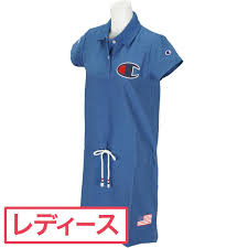 楽天市場 送料無料 チャンピオンゴルフ champion golf デニム風 ストレッチポロワンピース レディス gdoゴルフショップ 楽天市場店 ゴルフファッション ポロ チャンピオン