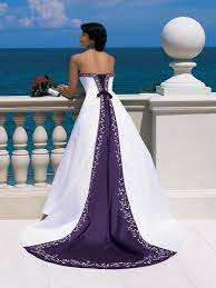 Satin Embroidery Wedding Dresses In 2022 Blue Wedding Dresses Navy Blue Wedding Dress Purple Wedding Dress