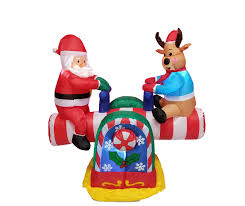 Maybe you would like to learn more about one of these? The Holiday Aisle Christmas Inflatables Animated Santa Reindeer Teeter Totter Decoration Reviews Wayfair