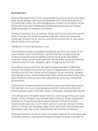 Muzium padi lot 798 jalan gunung keriang mukim gunung keriang, alor setar 06570 malaysia. Muzium Padi Docx