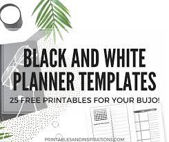 Feb 26, 2021 · free bullet journal printables for 2021. Free Bullet Journal Printables Black And White Templates Printables And Inspirations