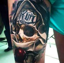 Amazing Grim Reaper Skull Tattoo Idea Skull Tattoo Cool Tattoos Tattoos