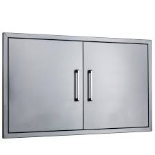 There are no questions or answers for this item. Outdoor Kitchen Doors Stainless Steel 36 Double Access Door Flush Mount For Outdoor Kitchen And Bbq Island Buy Online In Aruba At Aruba Desertcart Com Productid 174016818