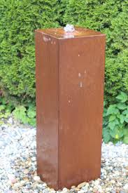 Wasserspiel Kpl Set Cortenstahl Saule 100 Edelrost Wasserwand Inkl Pumpe Becken Zierbrunnen 1001000068 Wasserspiele Gartenbrunnen Wasserspiel Garten