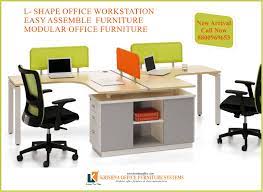 L Shape Modular Desking Workstation Kofs Has Wide Range Of Workstation Conference Table Modu Modular Office Furniture Bookcase Storage Home Office Furniture