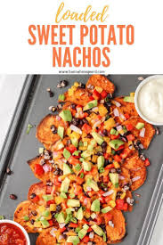 Loaded Sweet Potato Nachos Hannah Magee Rd Recipe Vegetarian Recipes Healthy Tasty Vegetarian Recipes Healthy Vegetarian