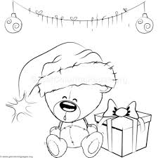 Cute Christmas Teddy Bear Coloring Pages Getcoloringpages Org Teddy Bear Coloring Pages Bear Coloring Pages Unicorn Coloring Pages